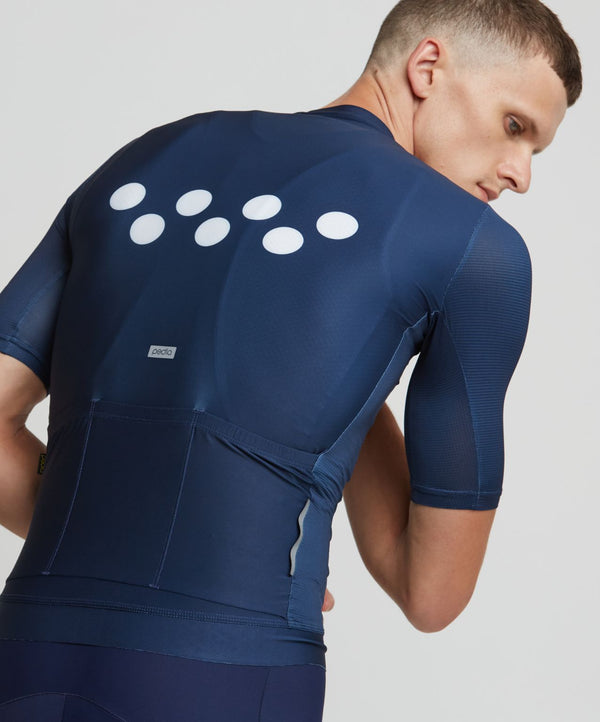 Men's Dots Cycling Jersey - Navy/Melon – Dude Girl