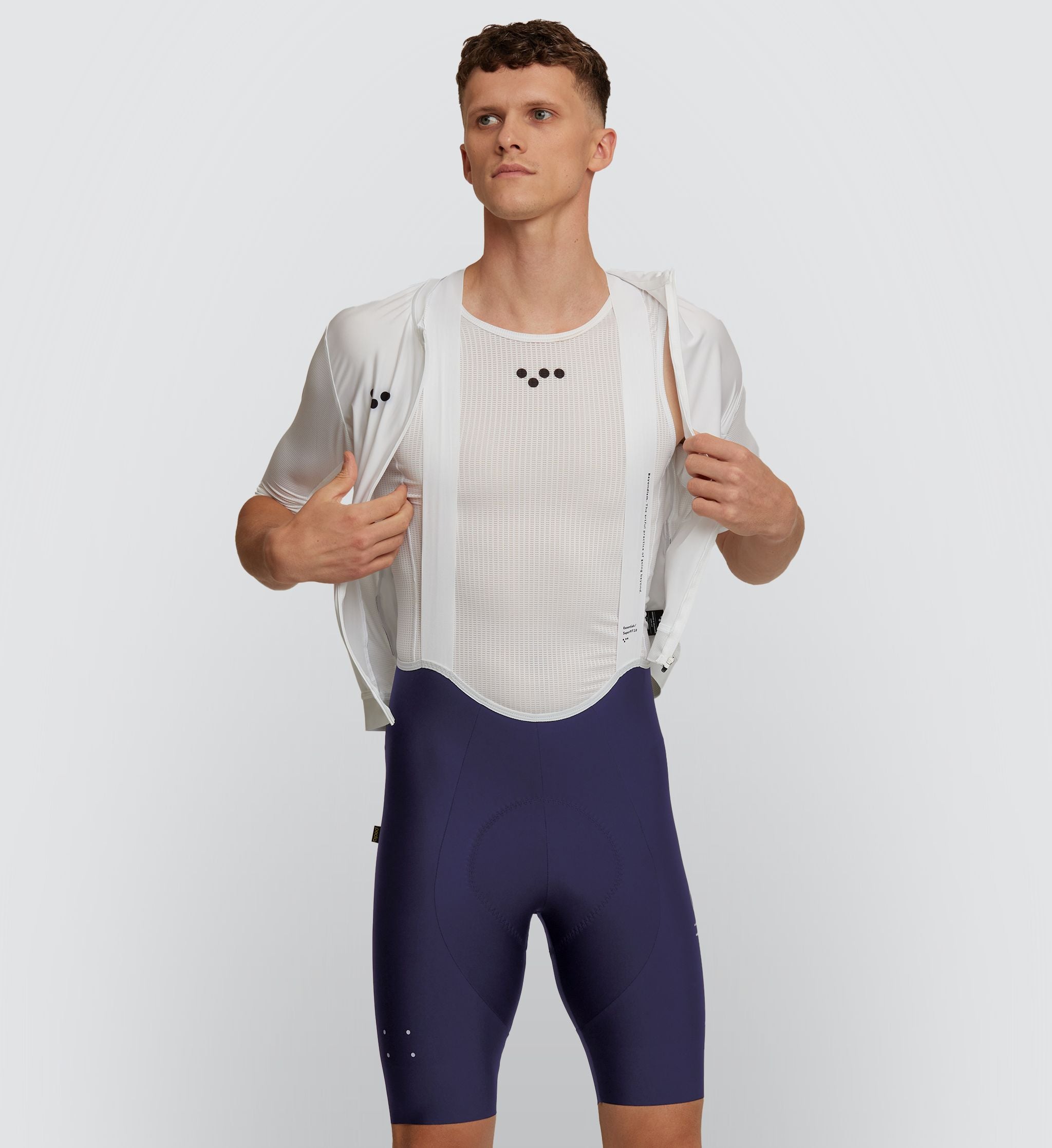 Men's SuperFIT Cycling Bib Short-Navy Premium Comfort