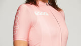 Bold Women's LunaTECH Cycling Jersey - Pink, high-intensity, hot weather, sun-protecting, lightweight tech, grip, comfort.