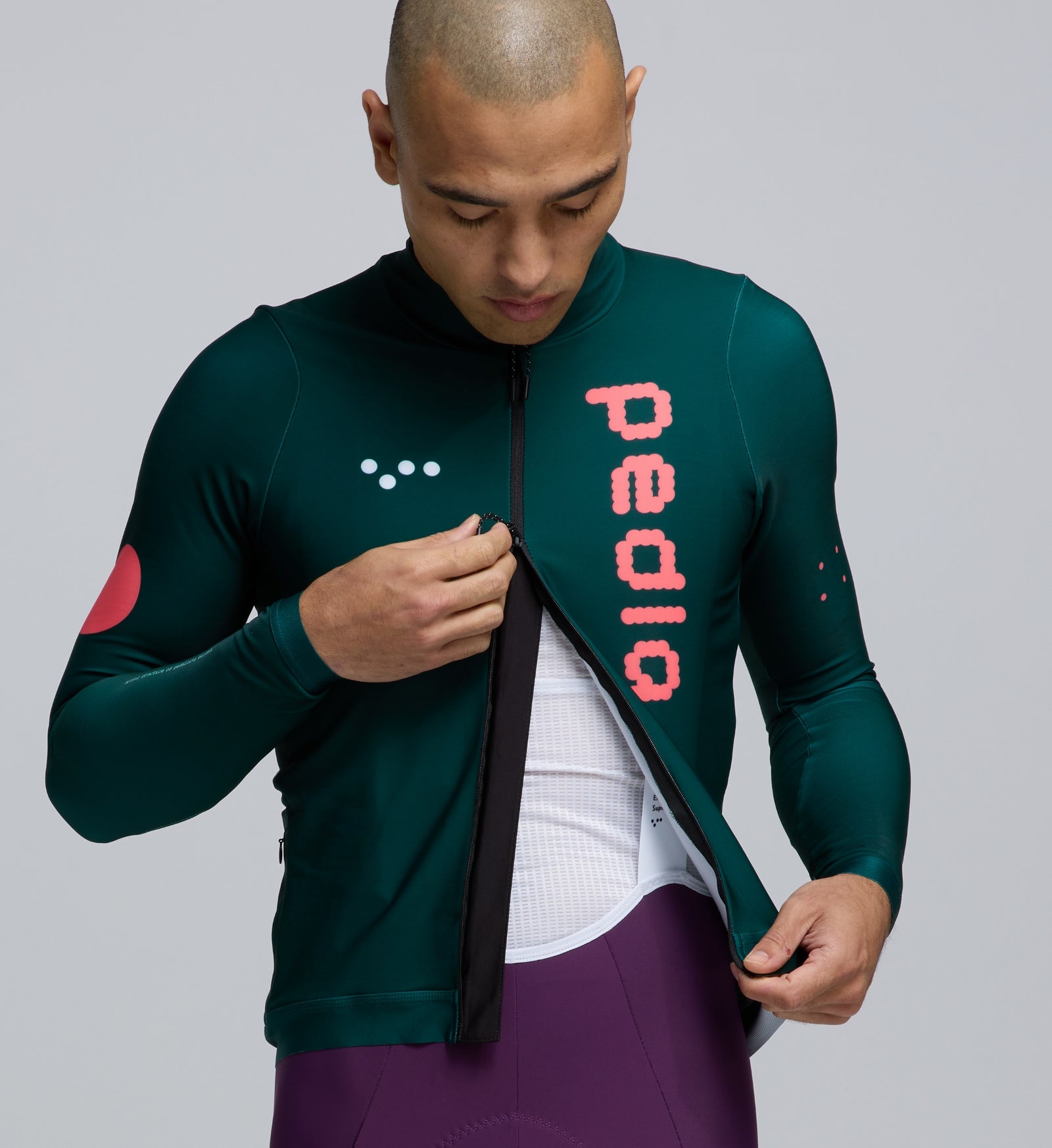 Dots / Men's Thermal Long Sleeve Cycling Jersey - Pine – The