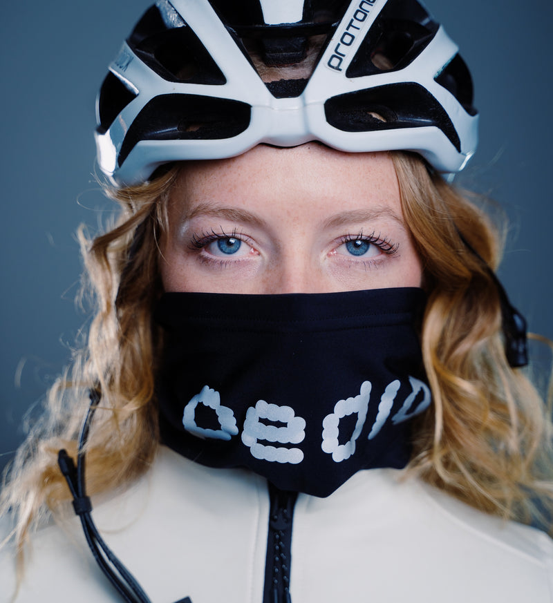 Dots / Roubaix Neck Gaiter - Black