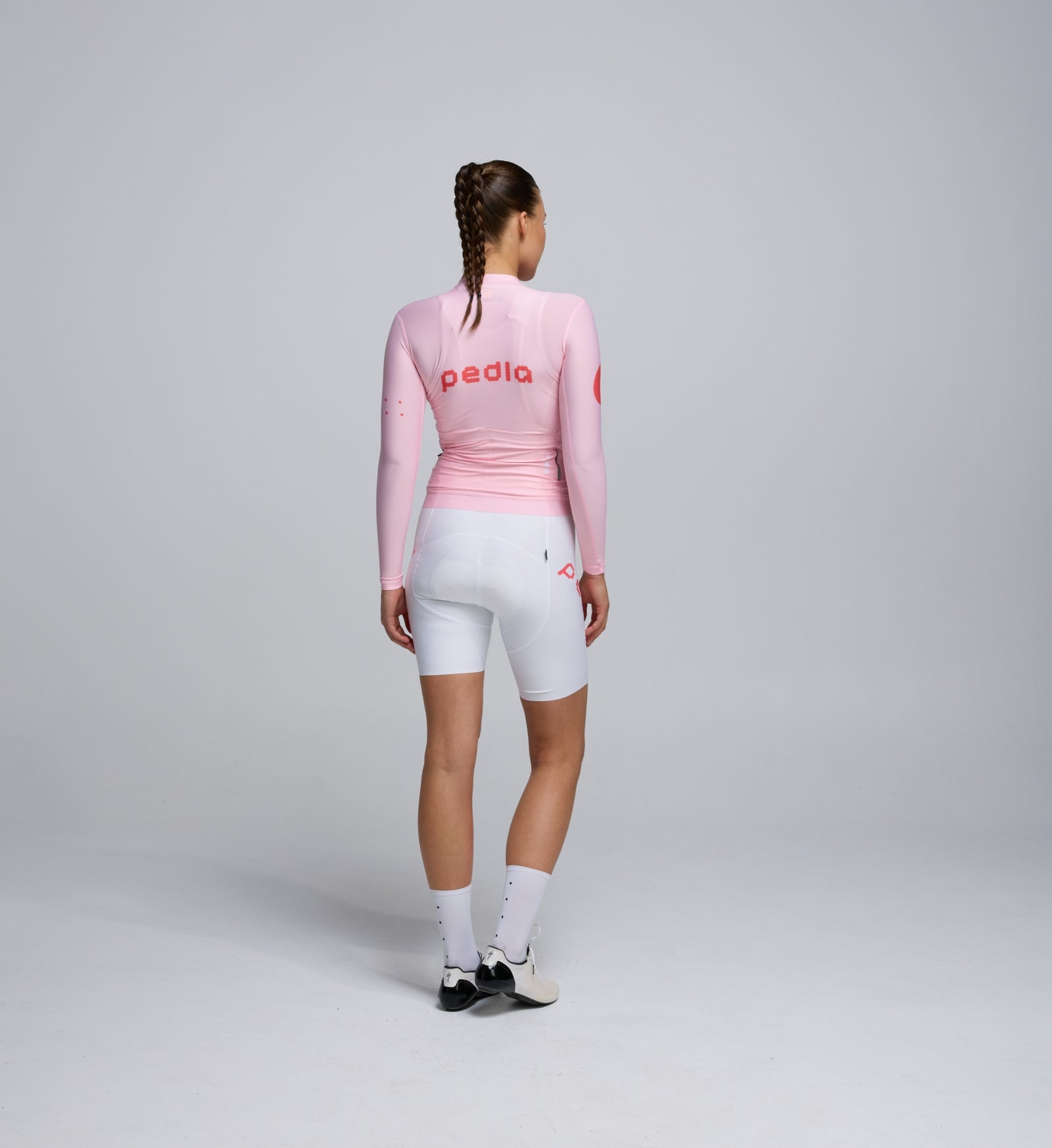 pedlaジレ Dots / Women's Classic Long Sleeve Cycling Jersey - Dusty