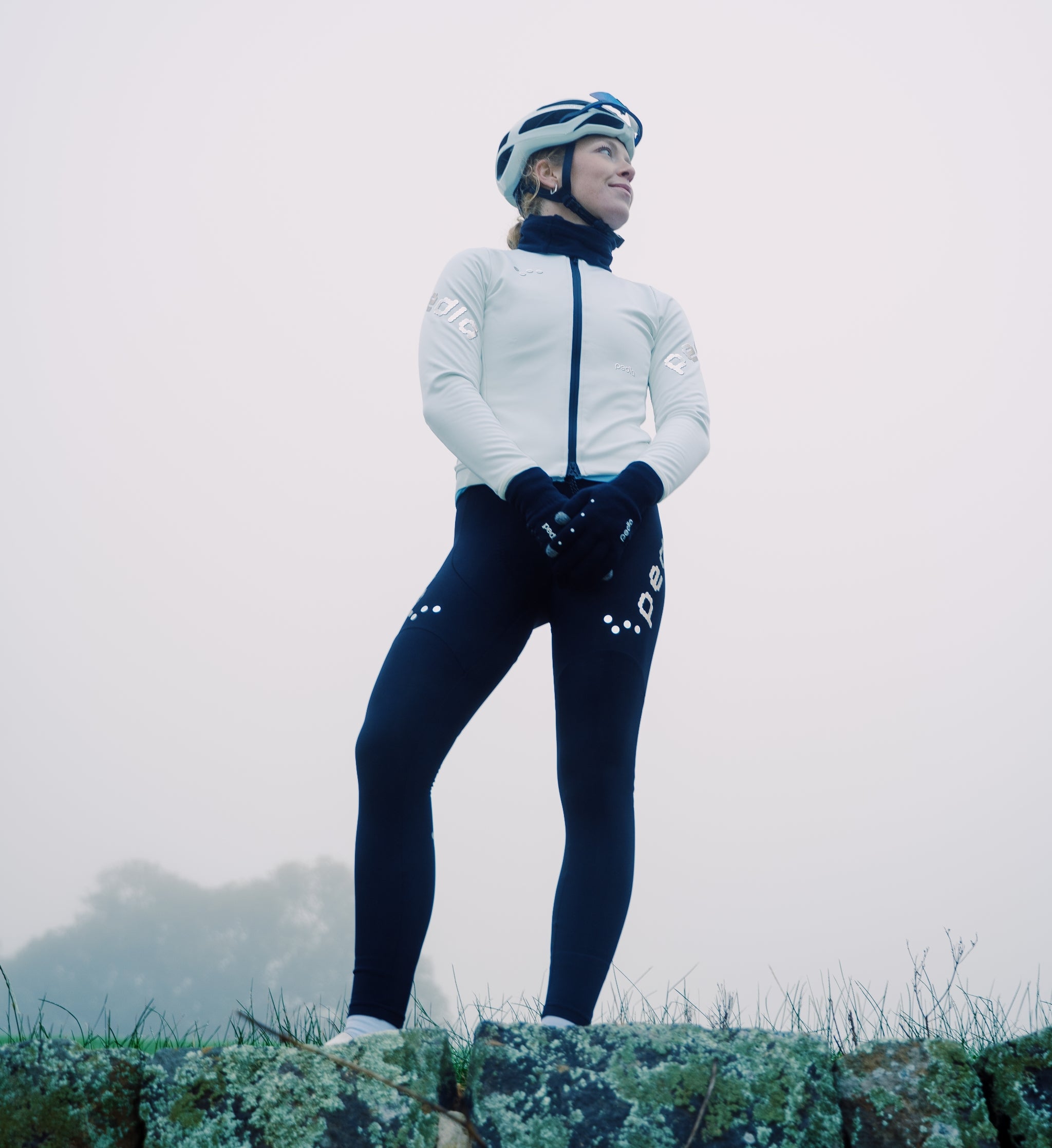 Dots Women's SuperFLEECE 2.0 cycling bib tights stay warm – The Pedla