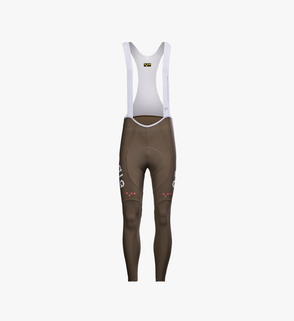Men’s SuperFIT 2.0 Cycling Bib Tight in Stone featuring premium Italian fabric, advanced brace system, and aerodynamic construction