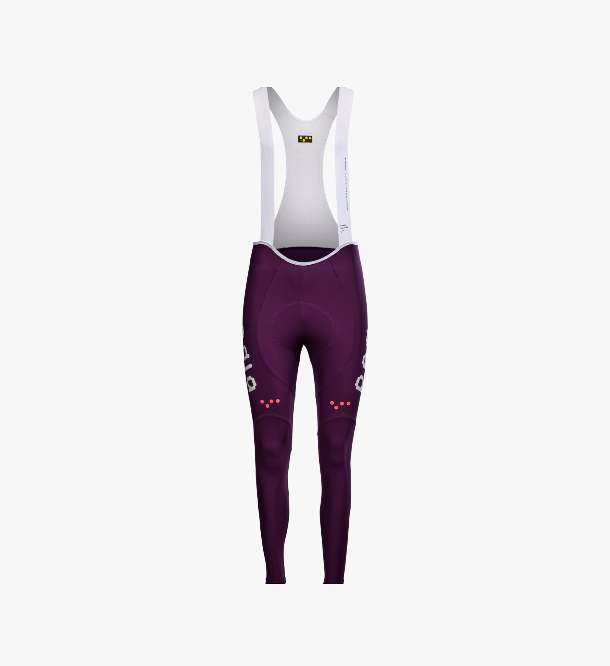 Pedla ペドラ SuperFIT Bib Short women Dots / Women's SuperFit 2.0 Cycling Bib Tight - Aubergine