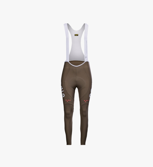 Women’s SuperFit 2.0 Bib Tight in Stone featuring premium Italian fabric and advanced brace system for superior comfort