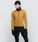 Elements Men's Thermal Cycling Jacket - Mustard, Winter ready, windproof, water-resistant, comfortable, durable, high visibility.
