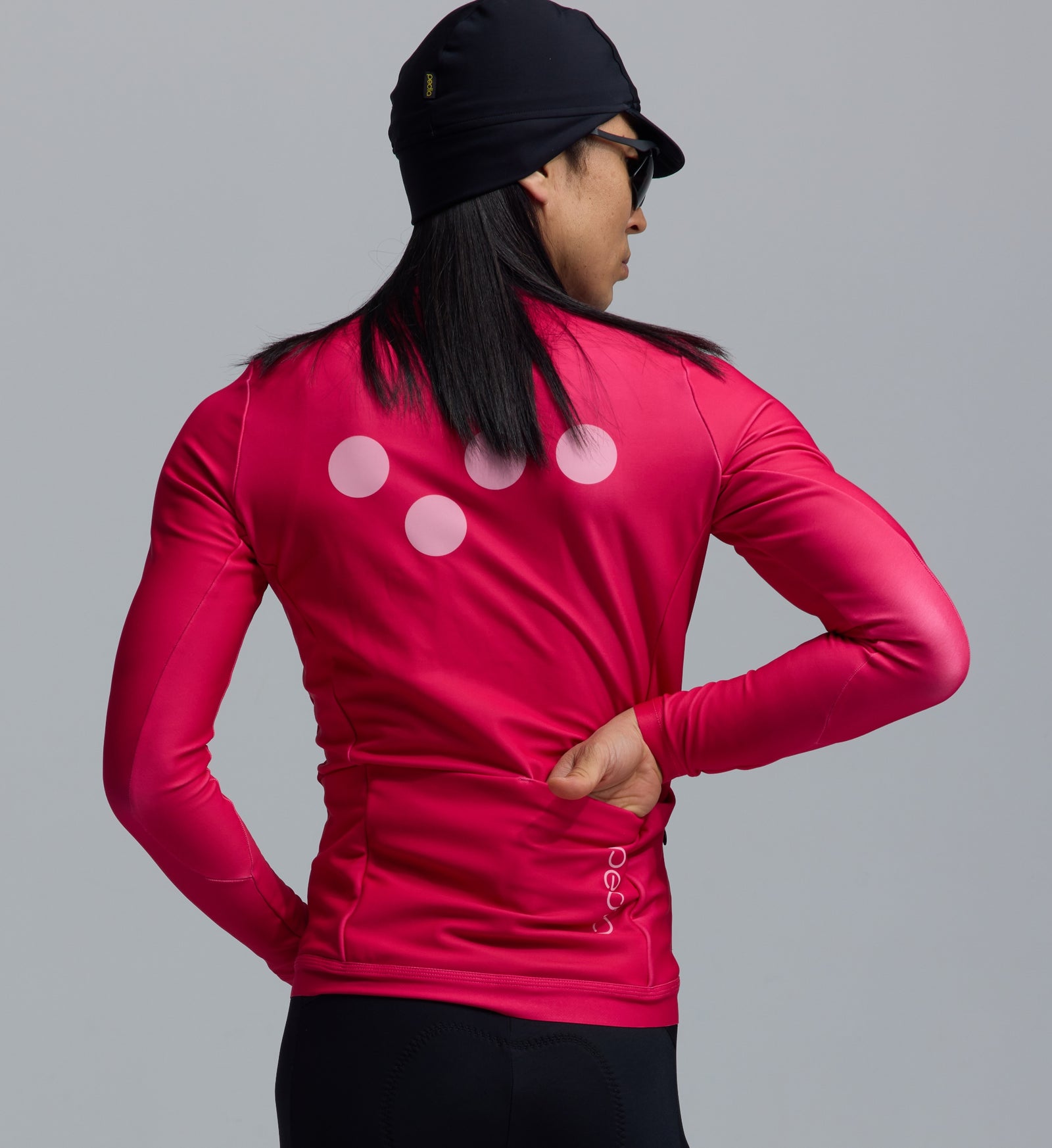 Essentials Thermal Long Sleeve cycling jersey Fuchsia Pink – The Pedla