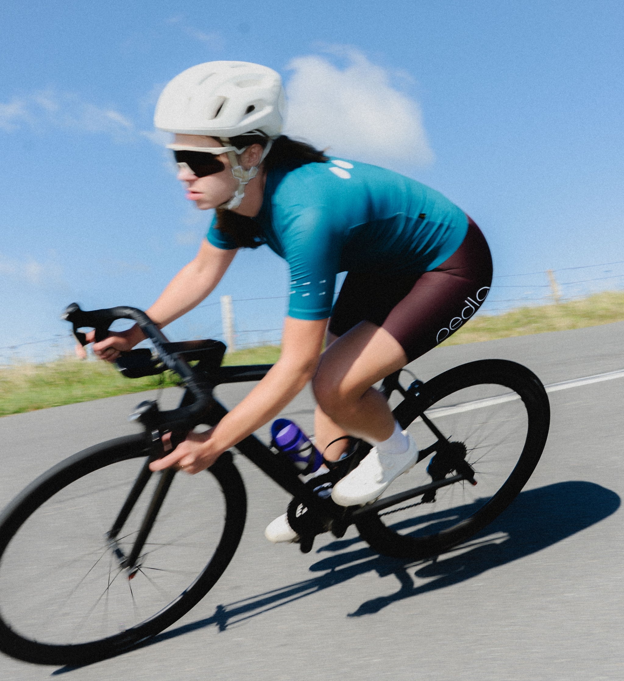 Women's SuperFIT 2.0 cycling bib shorts Fig Purple aero – The Pedla
