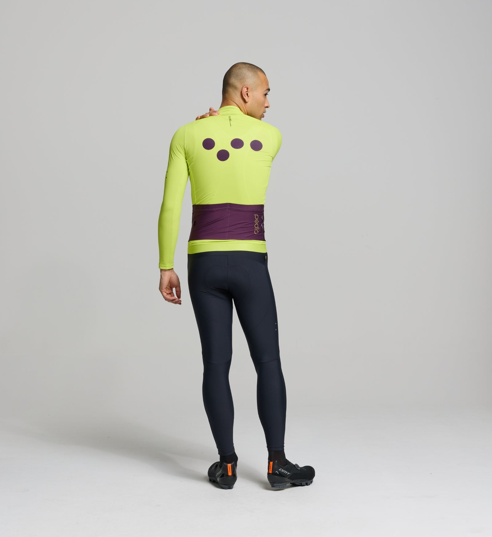 素敵でユニークな Sleeve Long Midweight Men's Cycling Lime Electric – Jersey ウェア