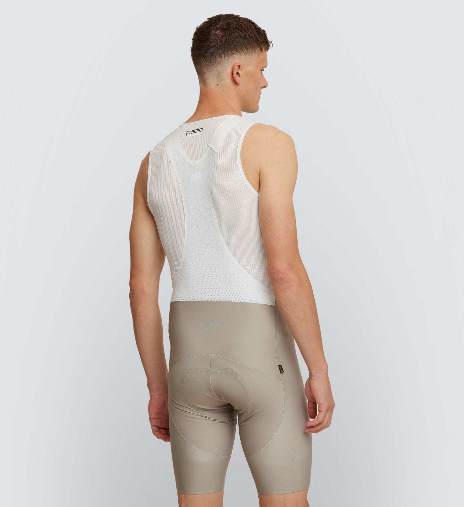 Men s SuperFIT 2.0 Cycling Bib Short Pumice Comfort Support The Pedla