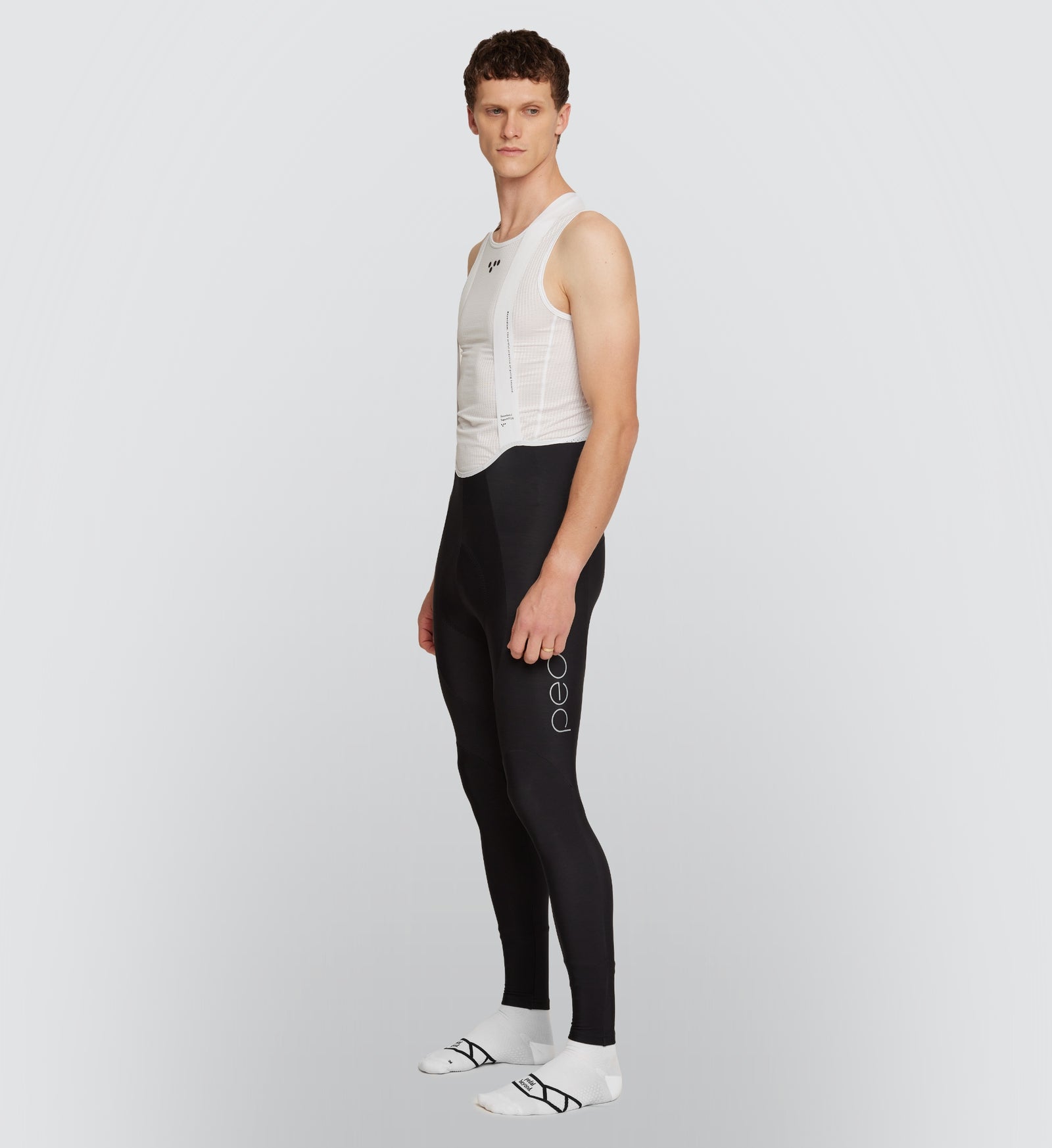 Men s SuperFLEECE 2.0 Thermal Cycling Bib Tights Black The Pedla