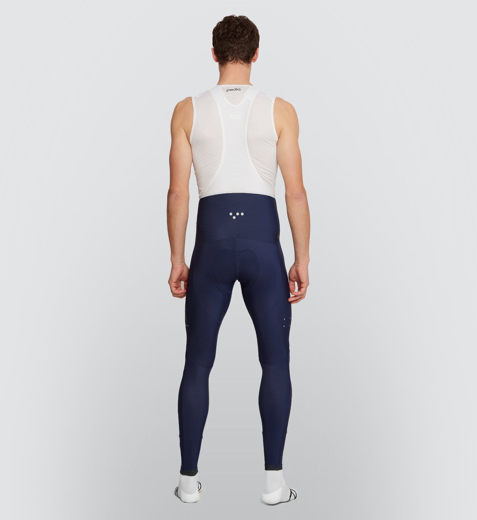 Men s SuperFLEECE 2.0 Thermal Cycling Bib Tights Navy The Pedla