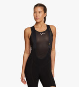 Breathable Essentials Women's Cycling Air Base Layer in Black on model from front