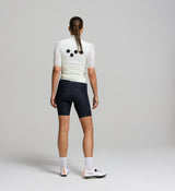 Rear image of Classic LITE gilet in porcelain – mesh panel ventilation, three reinforced rear pockets, and reflective rear logo for secure storage and low-light visibility.