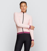 Best fit Essentials Women's Thermal LS Jersey - Putty, perfect for cold weather cycling, moisture wicking, form fitting.