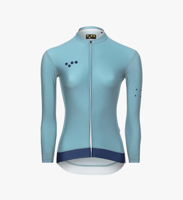 Twilight Women's Classic Long Sleeve Cycling Jersey: Breathable, SPF 50 protection with added ventilation for summer