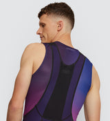Photo of Flow State Mens Air Cycling Base Layer Plum back, temperature, layers, moisture wicking, cooling, kit, best