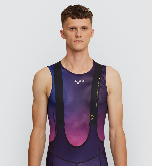 Photo of Flow State Mens Air Cycling Base Layer Plum front, temperature, layers, moisture wicking, cooling, kit, best
