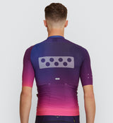 Photo of Flow State Mens Pursuit Cycling Jersey Gradient back, best, bike, fit, day, road, sleeve, moisture wicking, form fitting