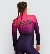 Photo of Flow State Womens Pro Deflect Cycling Jacket Hot Pink back, weather, best, winter, winder, rain, waterproof, windbreaker