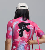 White unisex Pedla peached cotton-twill cap, unstructured 6-panel cycling cap with curved visor, adjustable buckle strap and embroidered "Keep Pedalling" logo