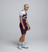 Side profile of Men's Classic Jersey in Multi – flexible fit with ventilated side and underarm panels for cooling