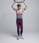 Front view of cyclist wearing the RideKnit LITE Gilet – streamlined, wind-blocking layer with standard fit