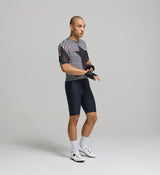 HoundsKNIT Long Sleeve Cycling Jersey with a low-cut collar, ergonomic design, silicone gripper hem, temperature-regulating fabric, optimised for endurance rides.