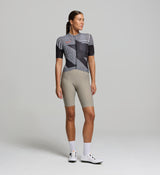 Women's Long Sleeve Cycling Jersey for training, aerodynamic fit, extended sleeves, four-way stretch, durable REPREVE® fabric, high-performance moisture management.