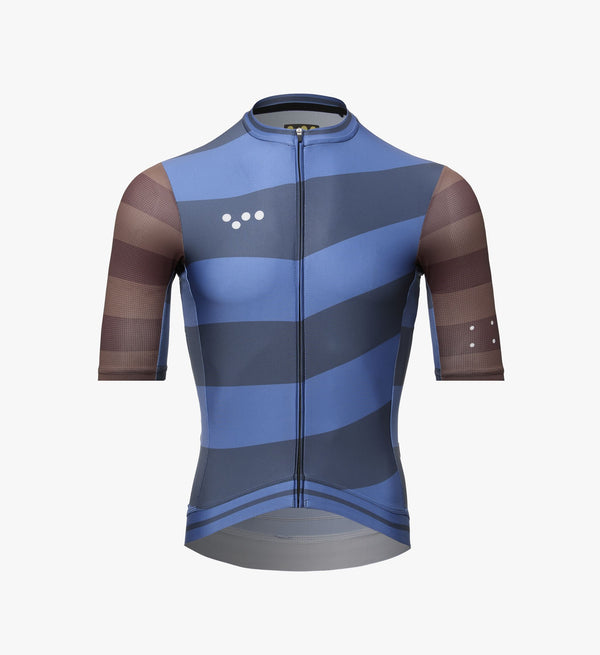 Photo of Heritage Mens Classic Cycling Jersey Blue Smoke silo, best, bike, fit, day, road, sleeve, moisture wicking, form fitting