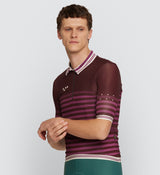 Heritage Men's Retro Jersey - Mulberry, best fit for summer cycling on road, form fits, moisture wicking.