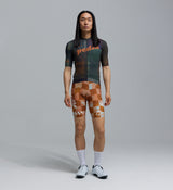 Heritage men's training cycling jersey (tartan multi) — short-sleeve all-season performance road top with UPF 30+, REPREVE recycled polyester, breathable perforated panels, moisture-wicking microfiber, four-way stretch, silicone gripper hem, extended sleeves and low-cut collar