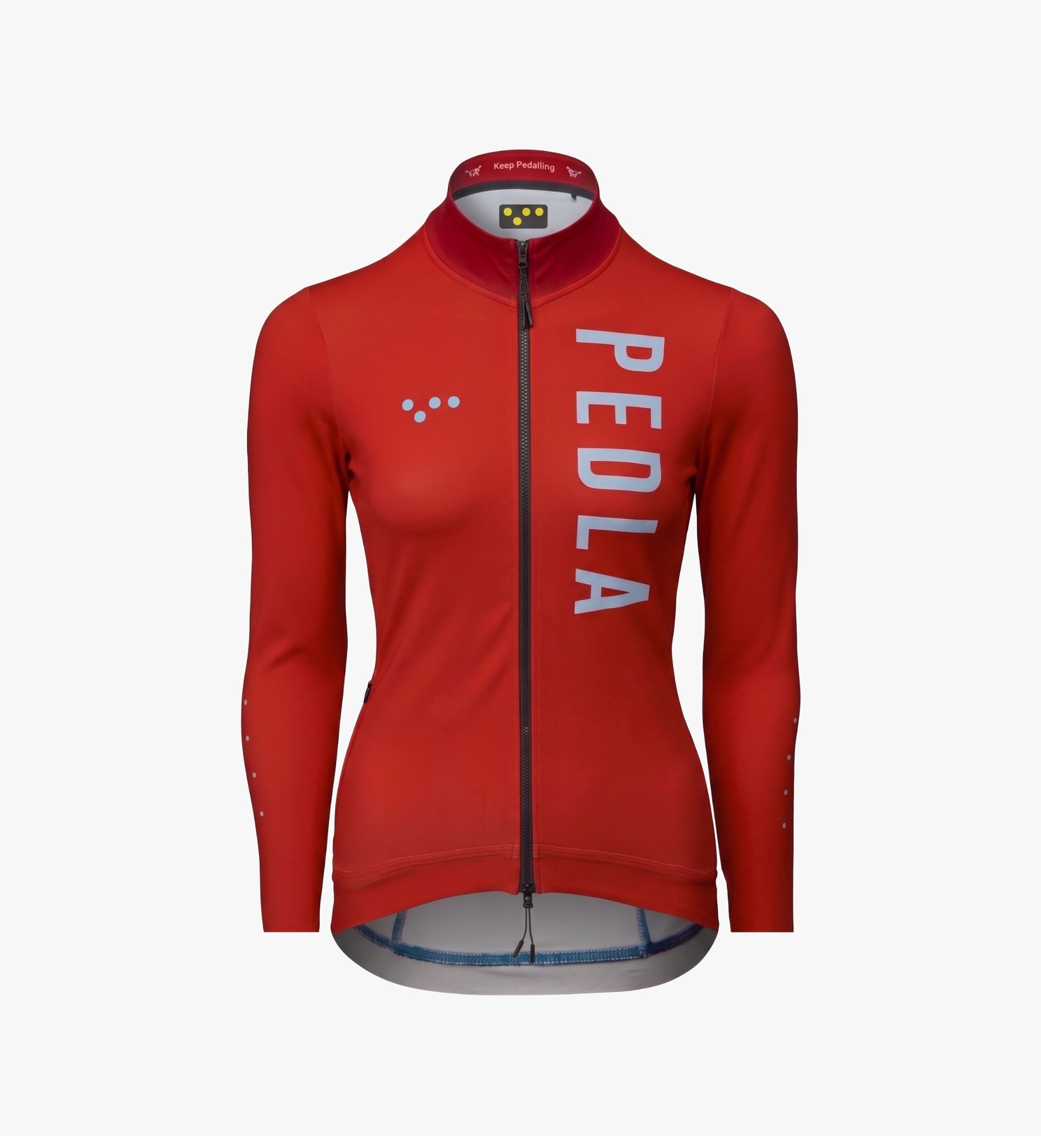Women's Thermal Long Sleeve cycling jersey Fox Red (red)