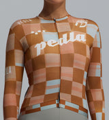 Heritage / Women's Training LS Jersey - Checkers Amber