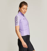 Women's AquaTECH Cycling Gilet - Lilac: Lightweight, waterproof, and breathable for all-weather protection.