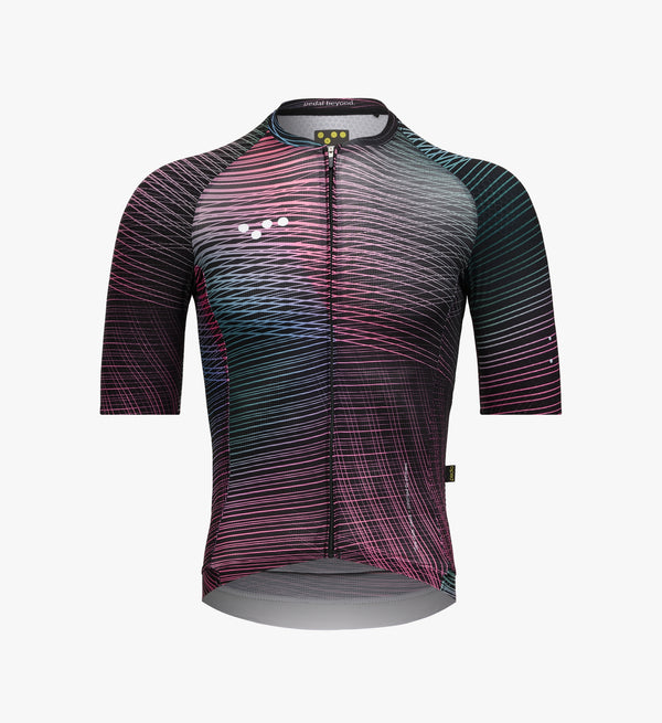 Interweave Pine Men's Pursuit 2.0 Cycling Jersey: Advanced aerodynamic design with high-end Italian fabrics