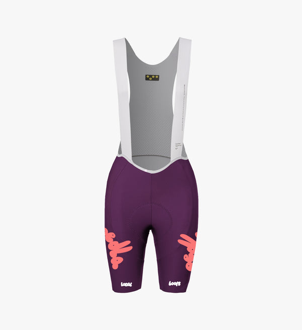 LOCAL LOOPS / Women's SuperFIT 2.0 Bib Short - Aubergine