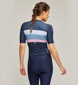 Heritage Women's LunaLUXE Cycling Jersey - Deep Sea, versatile fit for all riders in all seasons.
