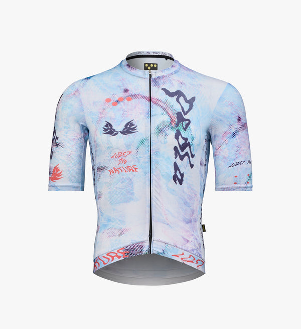 Studio product image of the Lost in Nature Men’s Training Jersey – Fade, showcasing gradient fade design and performance fit.