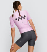 Essentials Women's Classic Cycling Jersey - Fondant, improved fit, breathable fabric, SPF 50, quick drying, four-way stretch