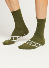 Lightweight 3 Pack Cycling Socks - Olive | Breathable & Moisture-Wicking Technology | Ideal for Hot Summer Days