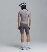 Back view of Specialized PRO Analogue Men's Pursuit AIR ultralight race cycling jersey (Desert) — breathable, moisture-wicking woven fabric, UPF 35+ sun protection, ultralite aero sleeves with silicone grippers, reflective details, YKK zipper, three reinforced rear pockets (2 in 2XS/XS)