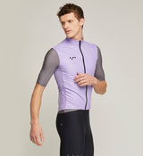 Men's AquaTECH Cycling Gilet / Vest - Lilac / Lightweight layer of protective comfort for unpredictable weather