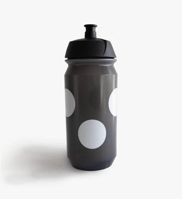 Pedla 500ml Bidon - Black standing upright on white background; shows ergonomic, minimal design ideal for cyclists