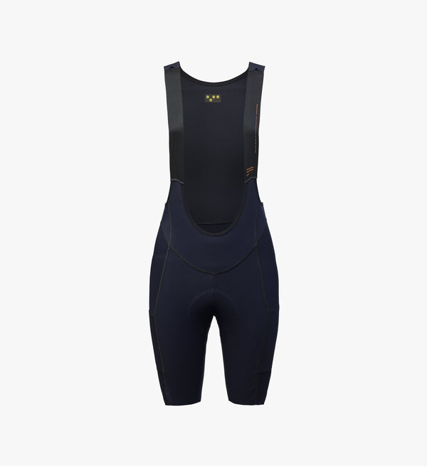 Women’s SuperSYSTEM Bib Shorts in black – performance cycling bibs with hydration pack pocket and compressive Superfit fabric