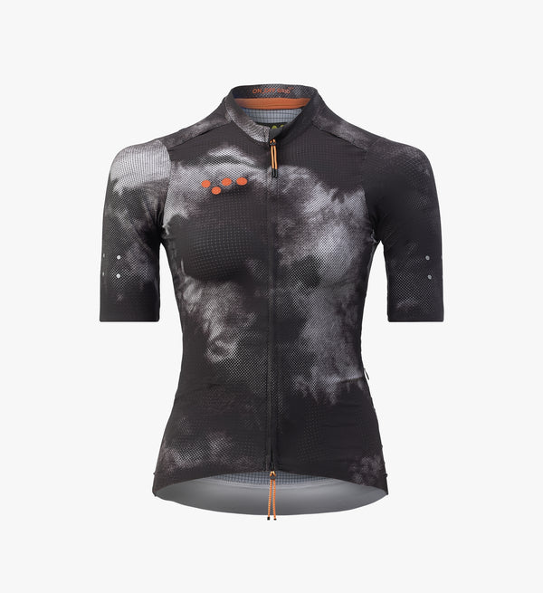 Women’s SuperSYSTEM Cycling Jersey in dark purple – ultralight short sleeve jersey for high-performance gravel and endurance cycling
