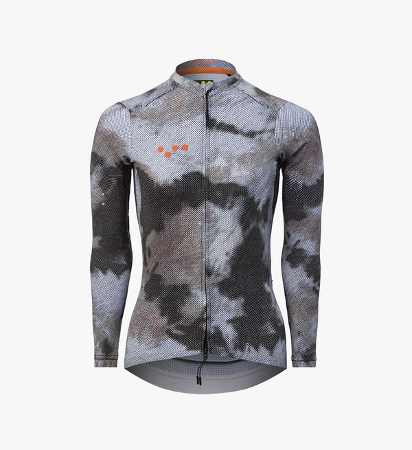 Women’s SuperSYSTEM Long Sleeve Cycling Jersey in light purple – ultralight technical jersey designed for endurance gravel and road riding