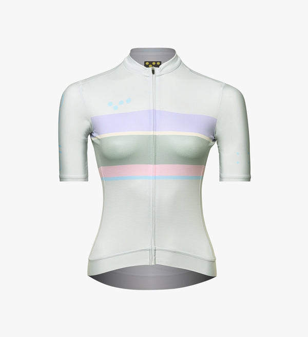 Heritage LunaLUXE Cycling Jersey - Pastel Pop: Versatile fit for all riders in all seasons.