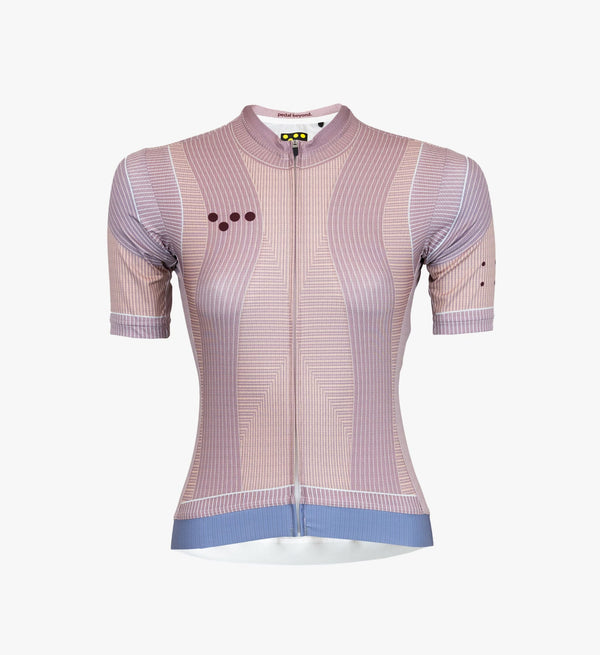 Machina Women's Classic Cycling Jersey - Mushroom, SPF 50 fabric, quick-drying, comfortable fit